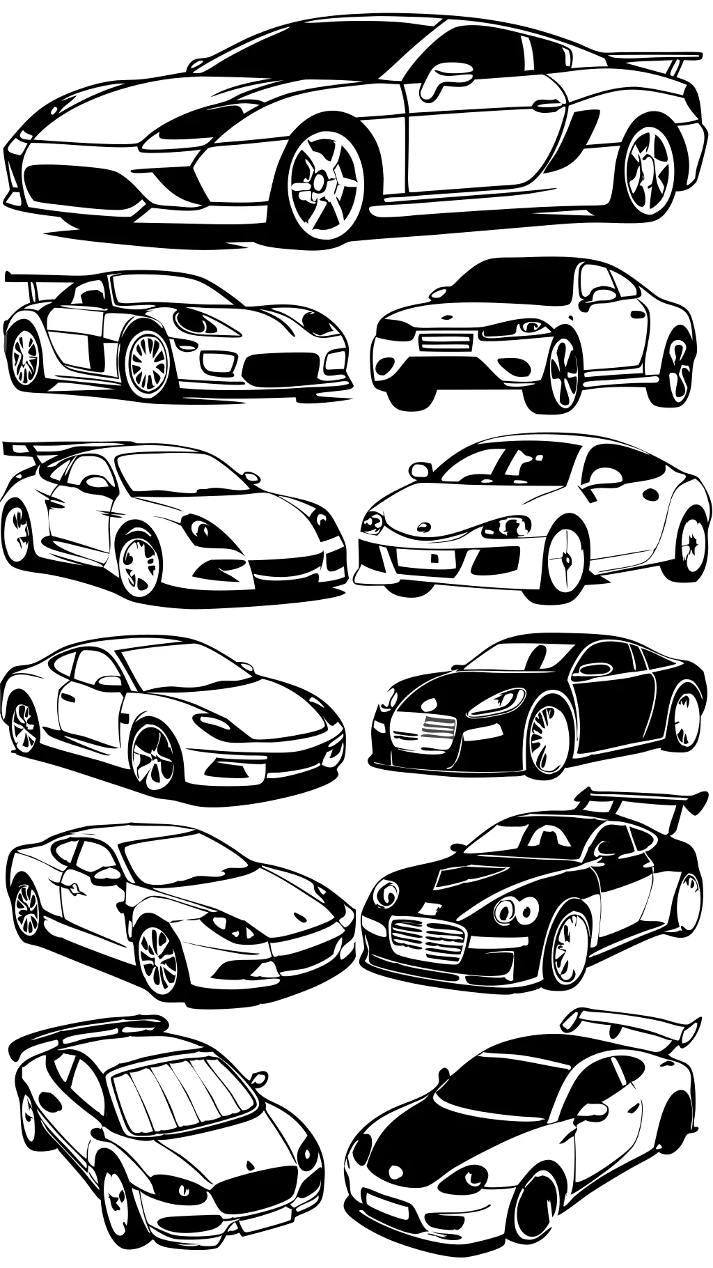 coloring pages of real cars